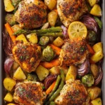 Sheet Pan Chicken and Veggies First Image