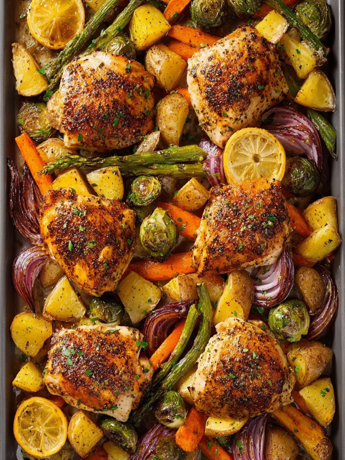Sheet Pan Chicken and Veggies First Image