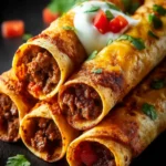 Crispy Cheesy Beef Taquitos First Image