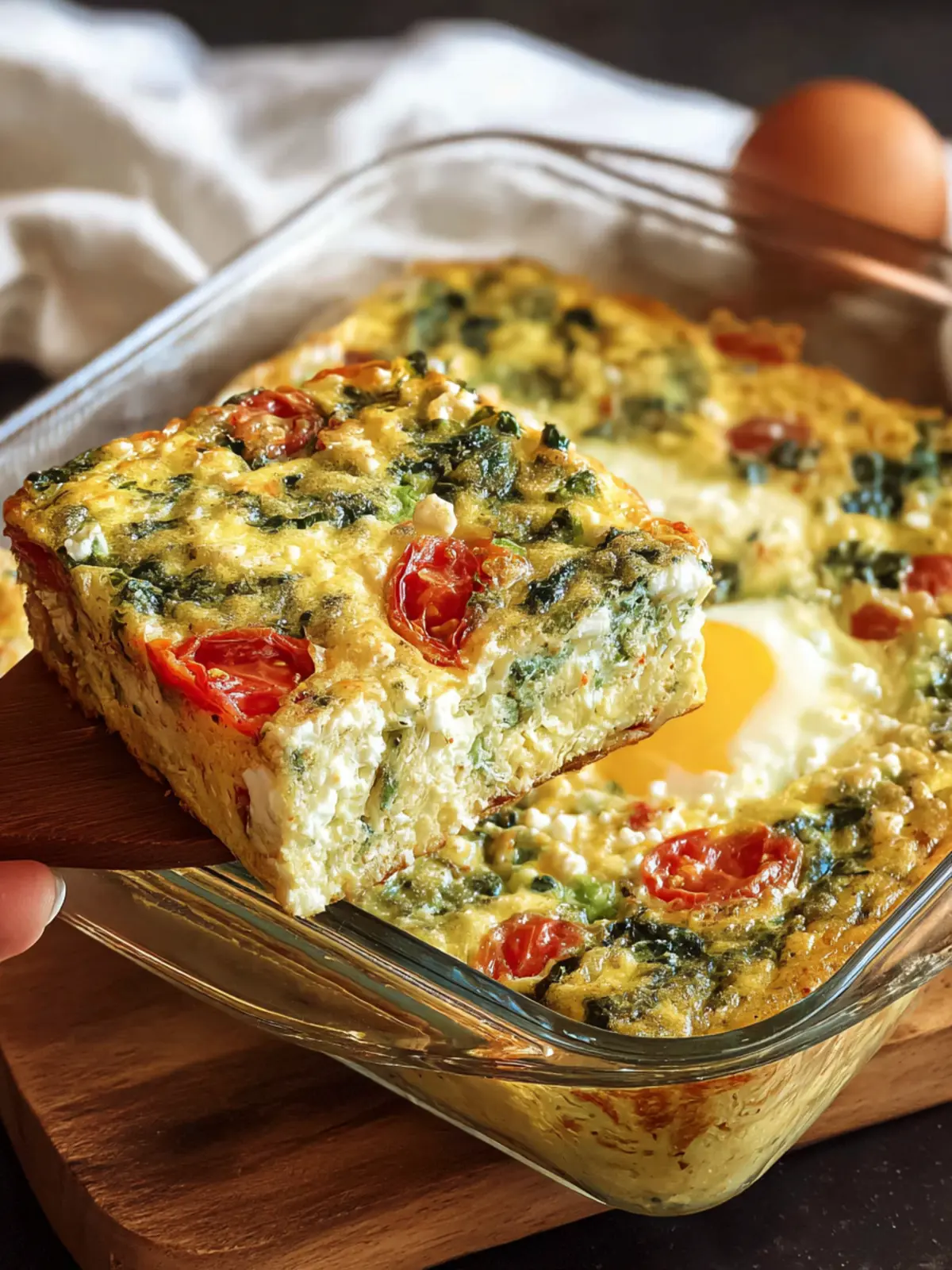 High Protein Cottage Cheese Egg Bake, Easy Meal Prep First Image