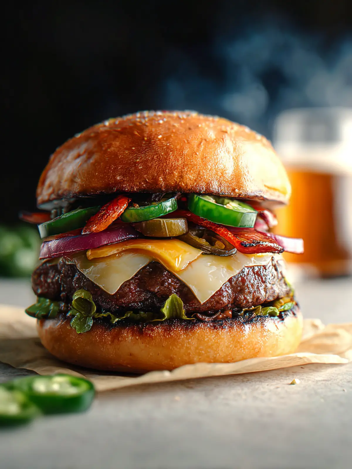 Spicy Jalapeño Smash Burgers: A Flavor Explosion! First Image