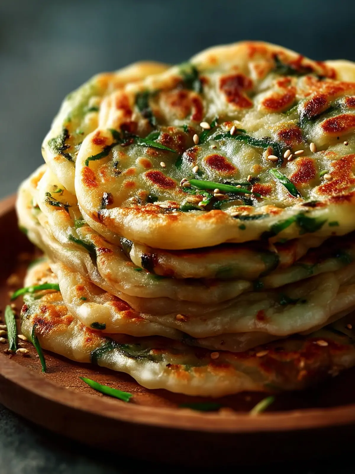 Crispy Chinese Scallion Pancakes First Image