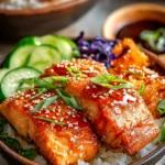 Irresistible Honey Sriracha Salmon Bowls Recipe First Image