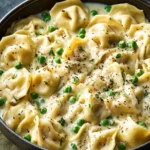 Creamy Tortellini Alfredo with Peas: A Velvety Delight First Image