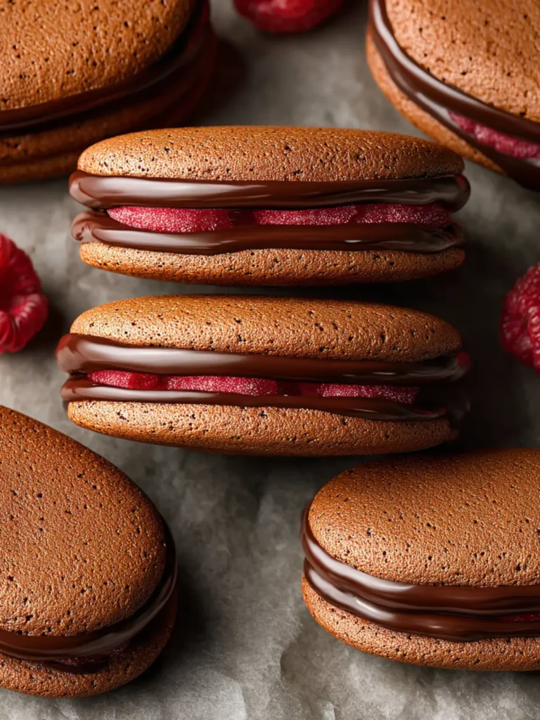 Chocolate Raspberry Milano Cookies First Image
