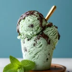 Homemade Mint Chocolate Chip Ice Cream First Image