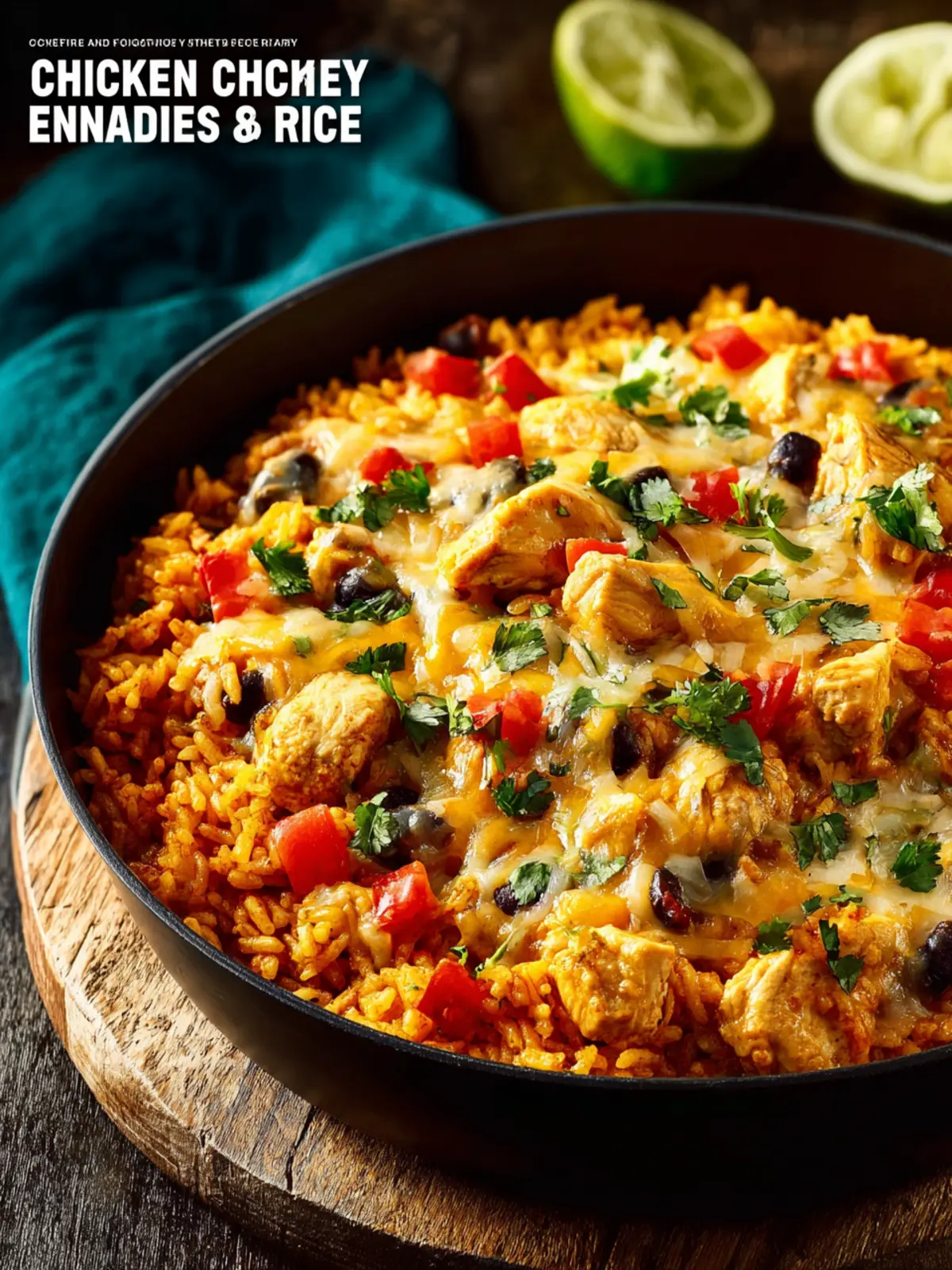 One Pot Cheesy Chicken & Enchilada Rice First Image