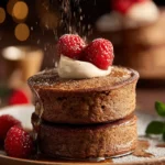 Chocolate Eggnog Souffle Pancakes First Image