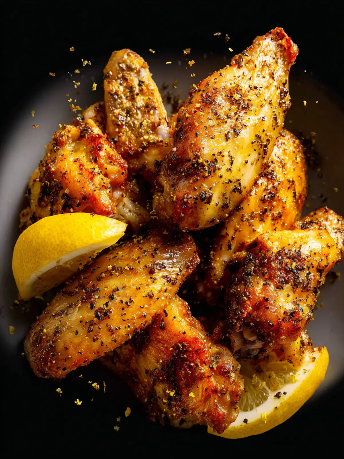 Air Fryer Lemon Pepper Wings Third Image dnjncw