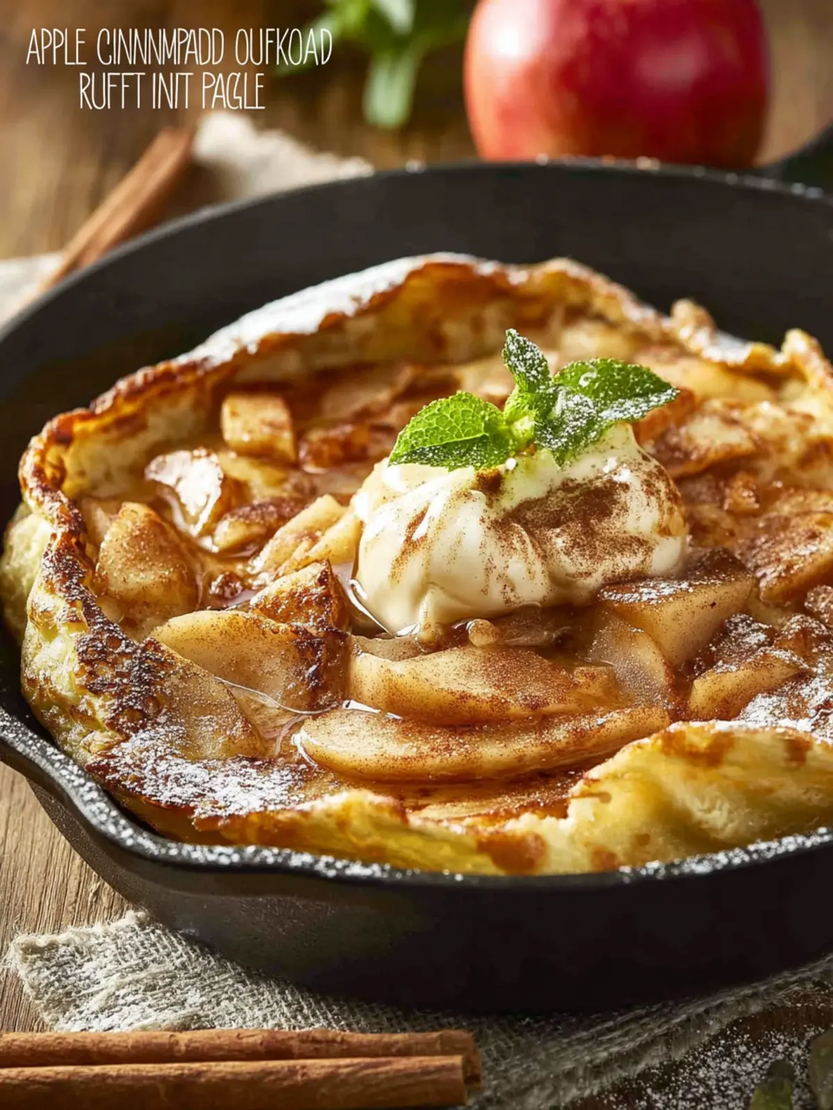 Apple Cinnamon Puffed Pancake: Irresistibly Fluffy Delight 7