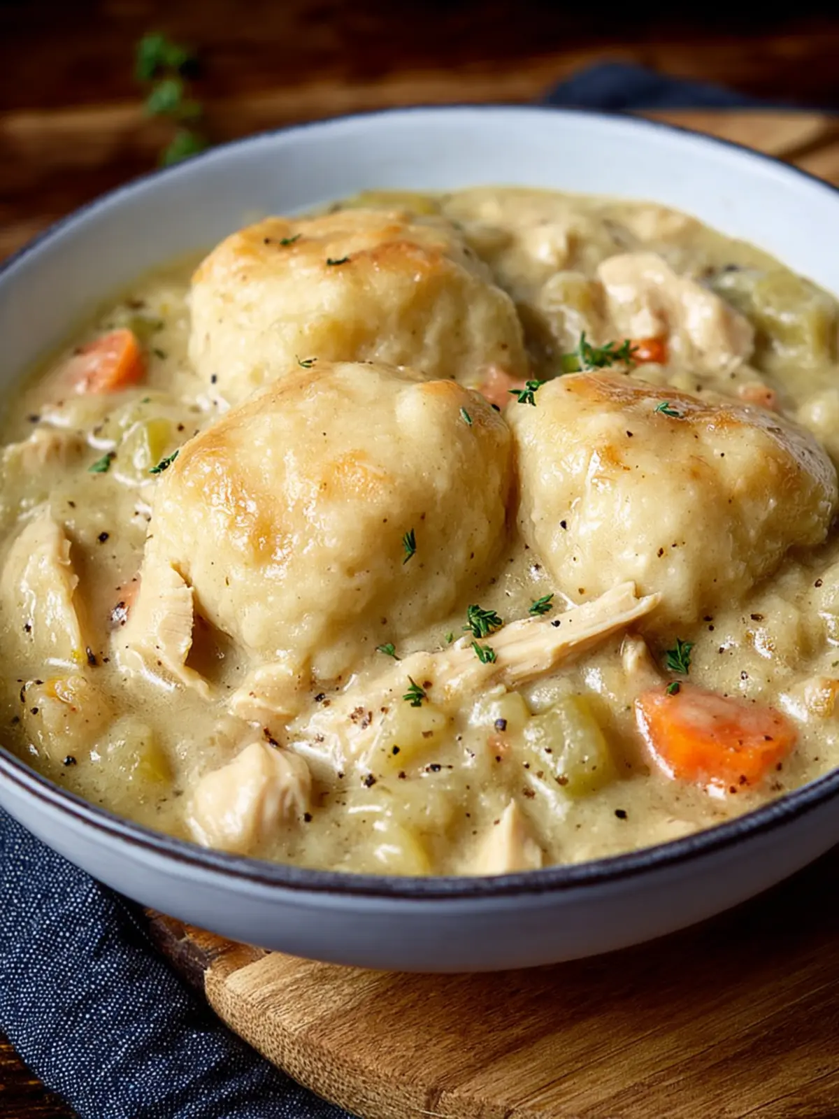 Chicken and Dumplings with Canned or Frozen Biscuits First Image