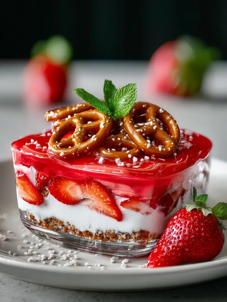 Delightful Strawberry Pretzel Salad Recipe for All Occasions First Image