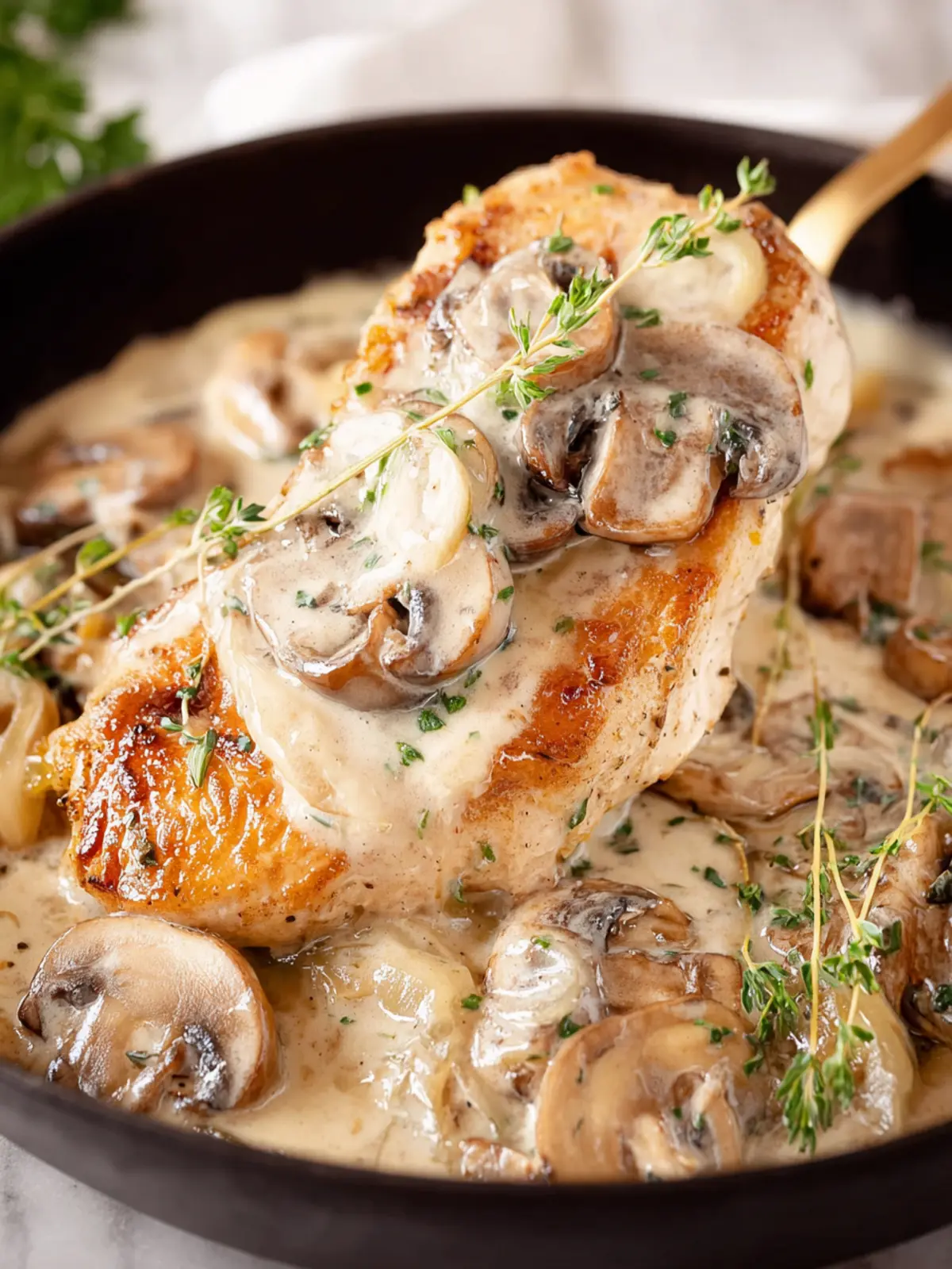 Easy Chicken with Mushroom Sauce for Cozy Home Dinners 8 Easy Chicken with Mushroom Sauce Fourth Image r3cndn