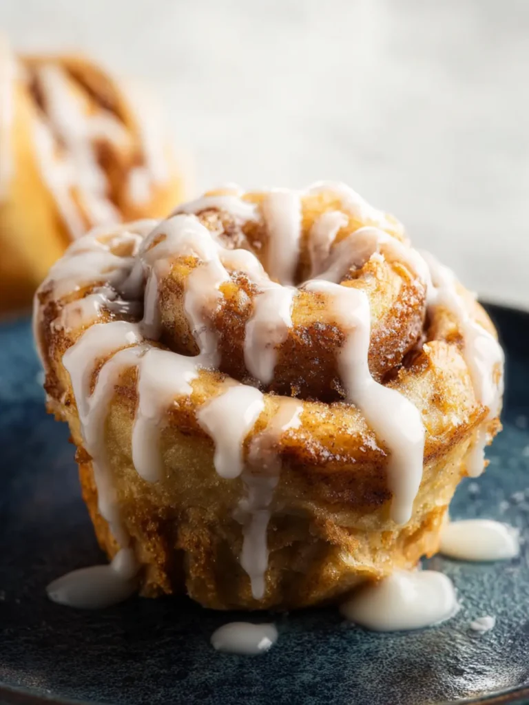 Easy No Yeast Cinnamon Roll Muffins First Image