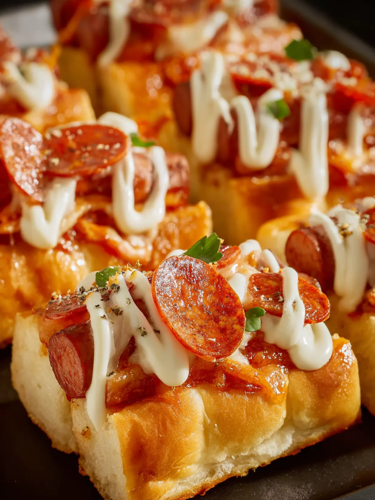 Mini Pizza Dog Sliders First Image