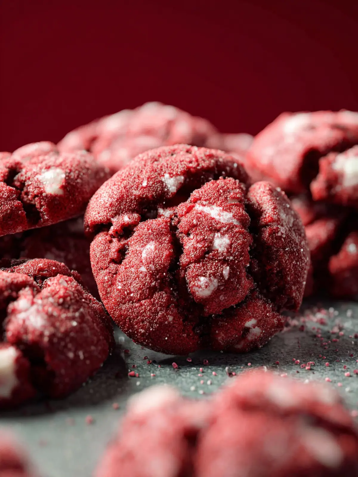Red Velvet Gooey Butter Cookies Fourth Image vh2ehq