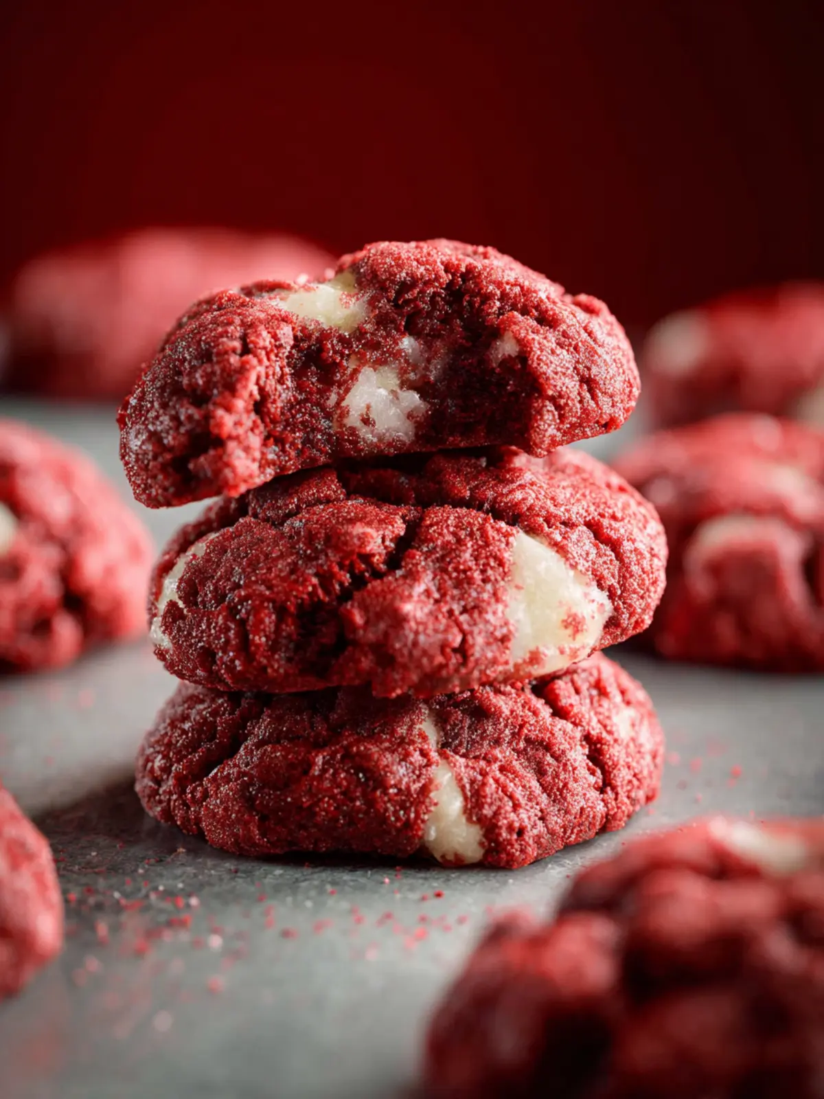 Red Velvet Gooey Butter Cookies Third Image zysibd