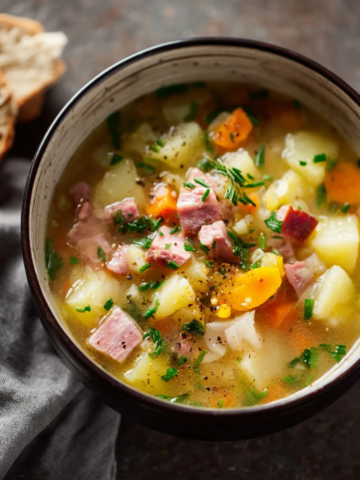 Slow Cooker Ham and Potato Soup Third Image gjgoua