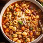 Slow Cooker Pasta Fagioli First Image
