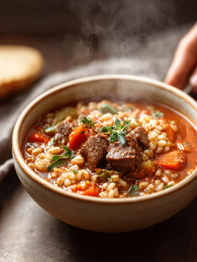 Beef Barley Soup First Image