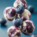 Blueberry Greek Yogurt Bites | Healthy Morning Bites Snack First Image