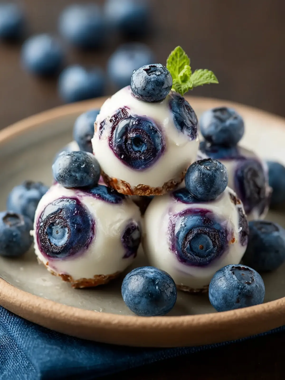 Blueberry Greek Yogurt Bites: Easy Healthy Morning Snack! 6 Blueberry Greek Yogurt Bites Healthy Morning Bites Snack Second Image nilvtk