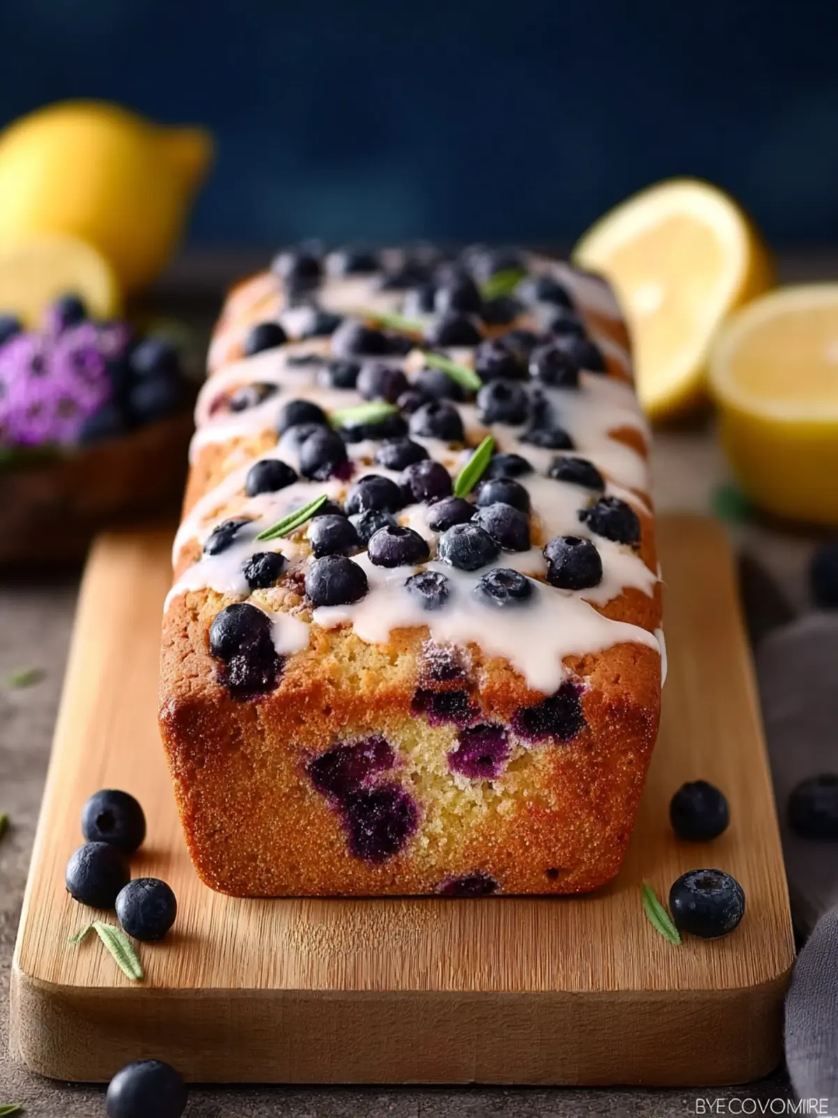Blueberry Lemon Bread (No Eggs, No Dairy) First Image