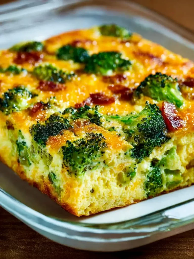 Broccoli Cheese Breakfast Casserole First Image