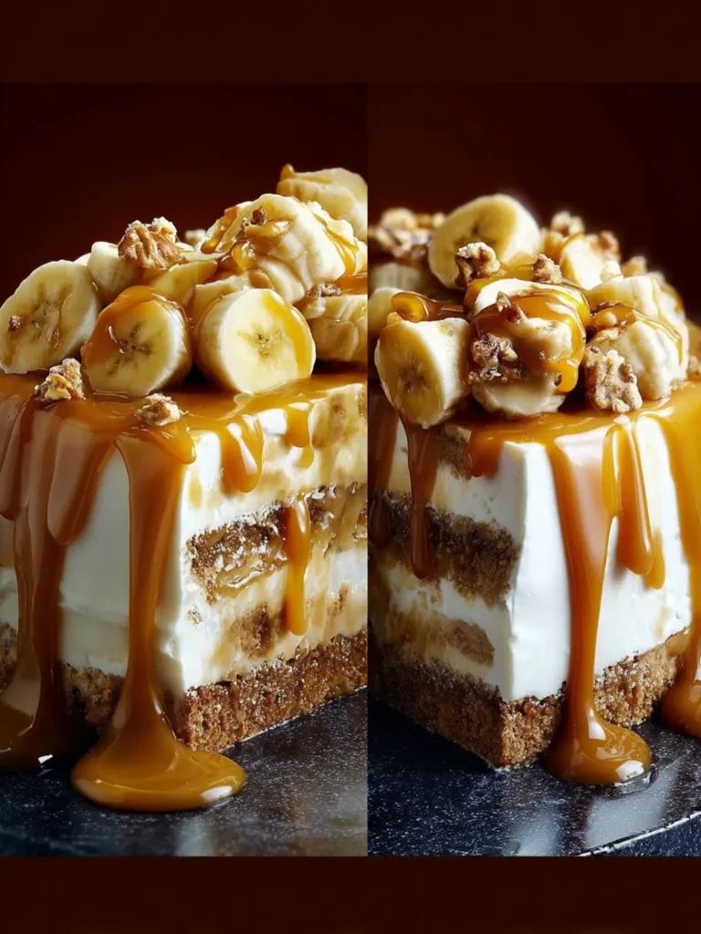 Caramel Banana Bread Ice Cream Cake First Image
