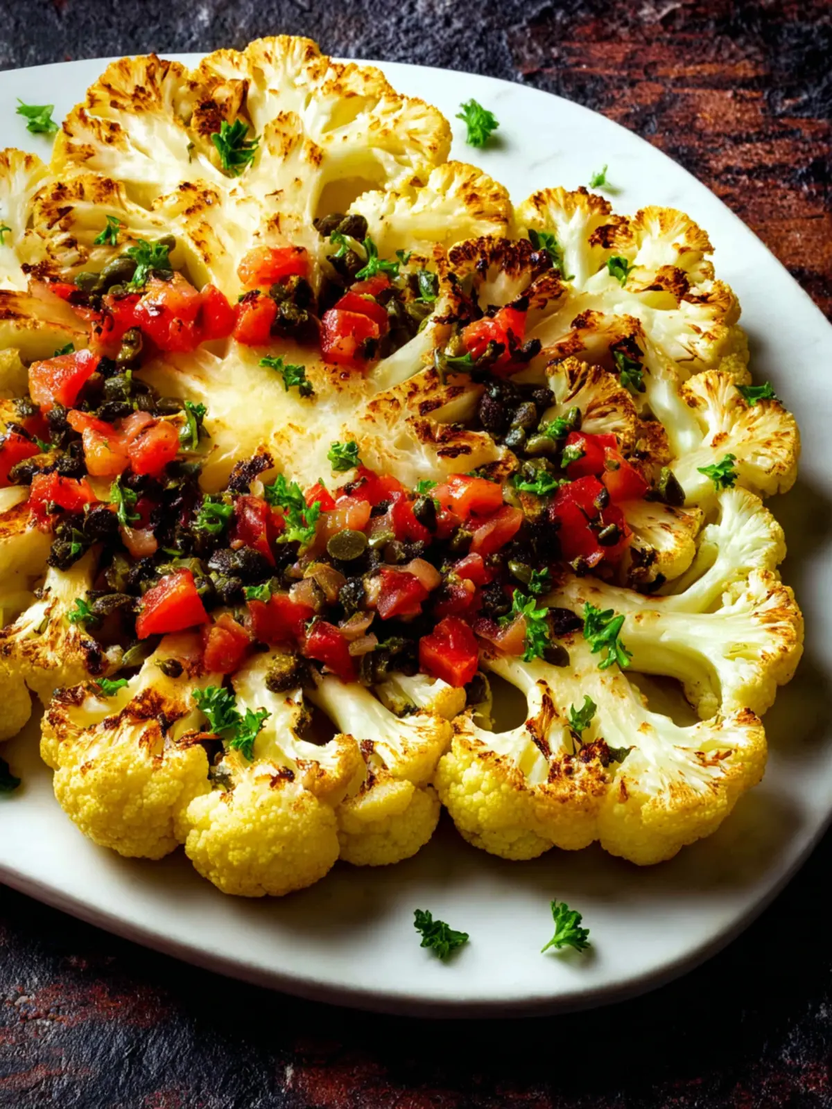 Cauliflower Steaks: Irresistibly Savory and Easy to Make! 6 Cauliflower Steaks Second Image mrdzga