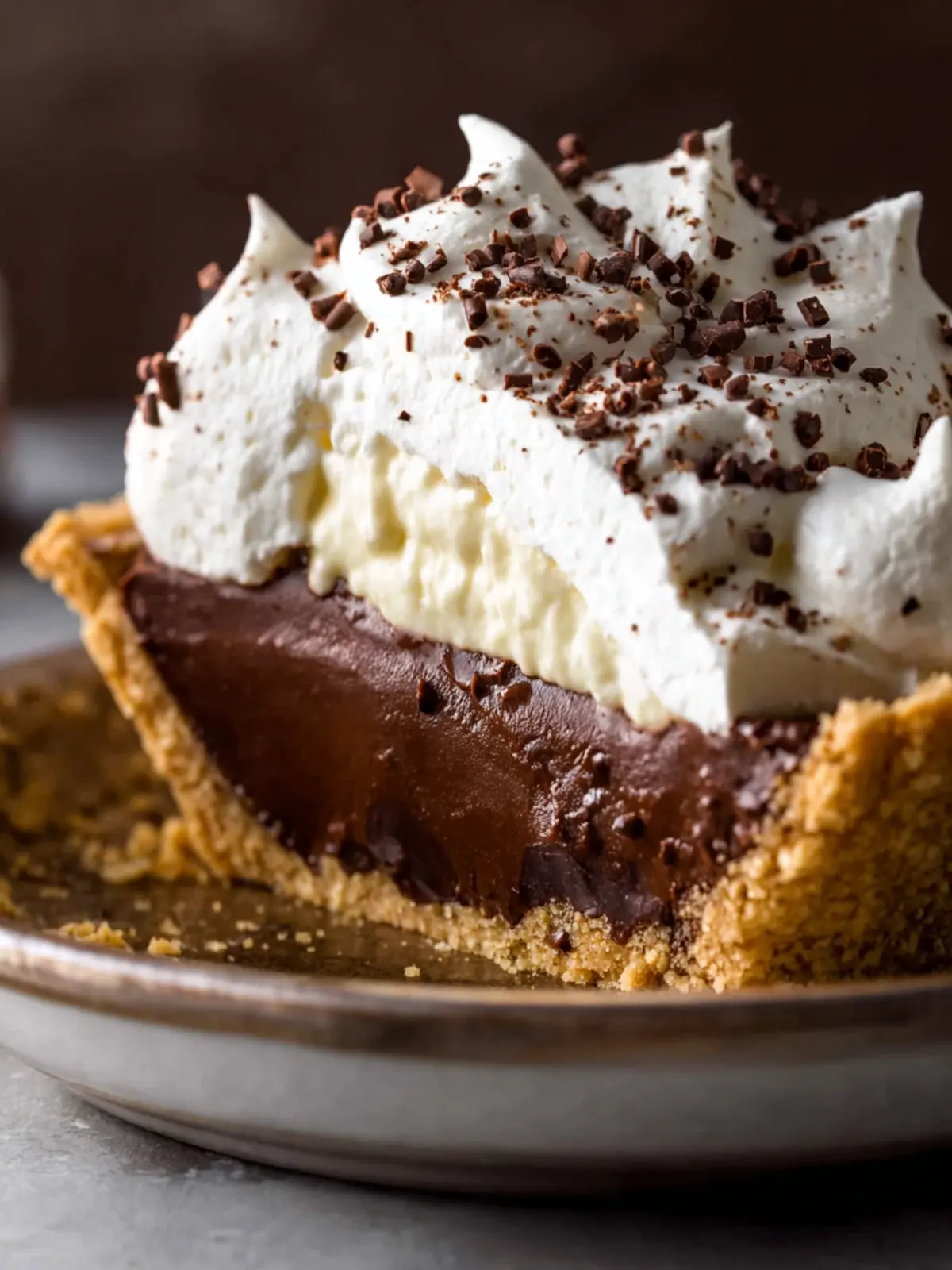 Chocolate Cream Pie: Irresistibly Rich and Easy at Home 6 Chocolate Cream Pie Second Image id131i