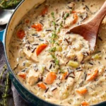 Creamy Chicken Wild Rice Soup (Panera Copycat) First Image