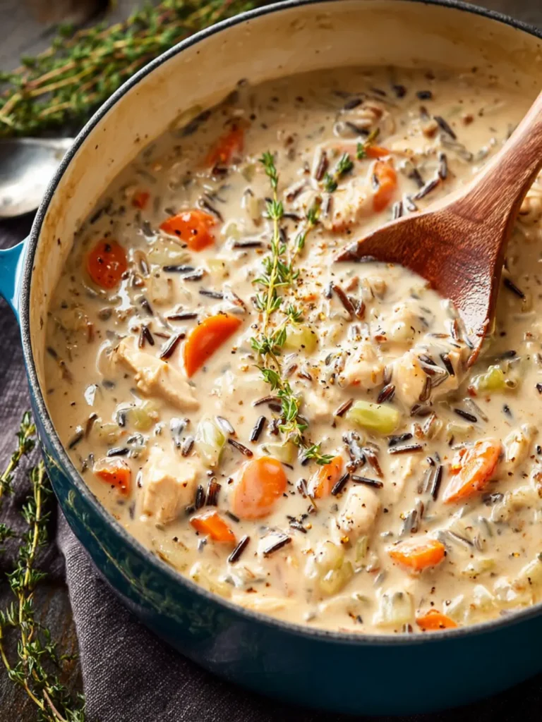 Creamy Chicken Wild Rice Soup (Panera Copycat) First Image