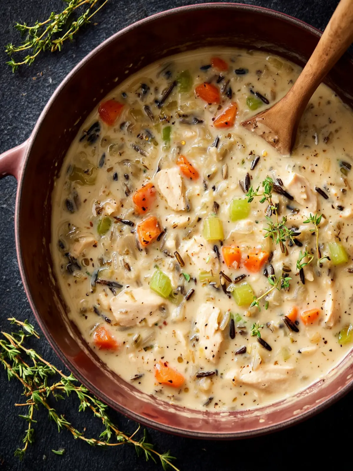 Creamy Chicken Wild Rice Soup Panera Copycat Third Image mboy2f