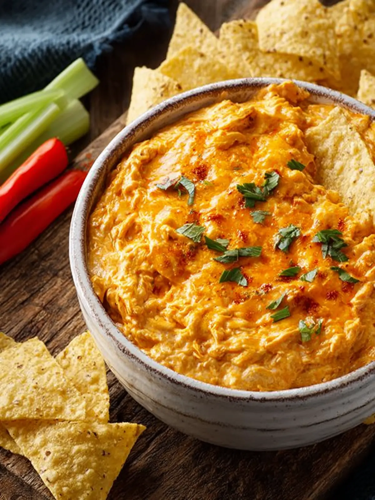 Crock Pot Buffalo Chicken Dip Second Image vjmejf