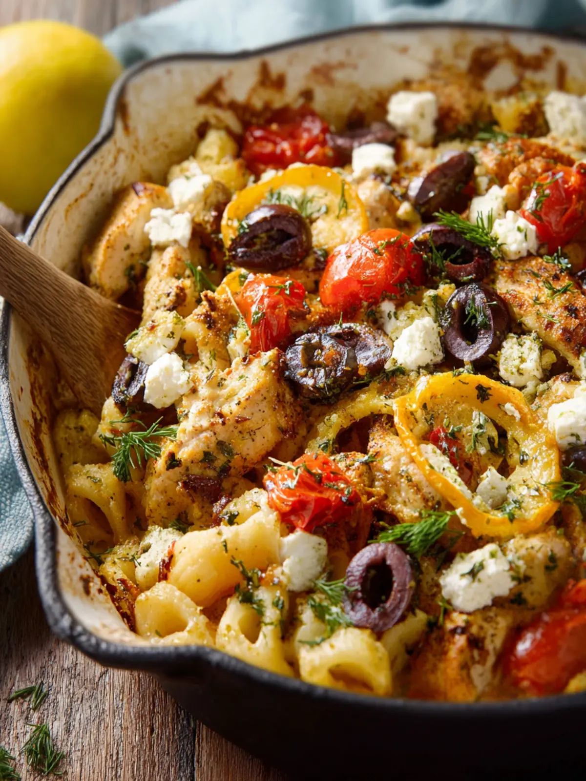Mediterranean Chicken Feta Bake Second Image qdz799