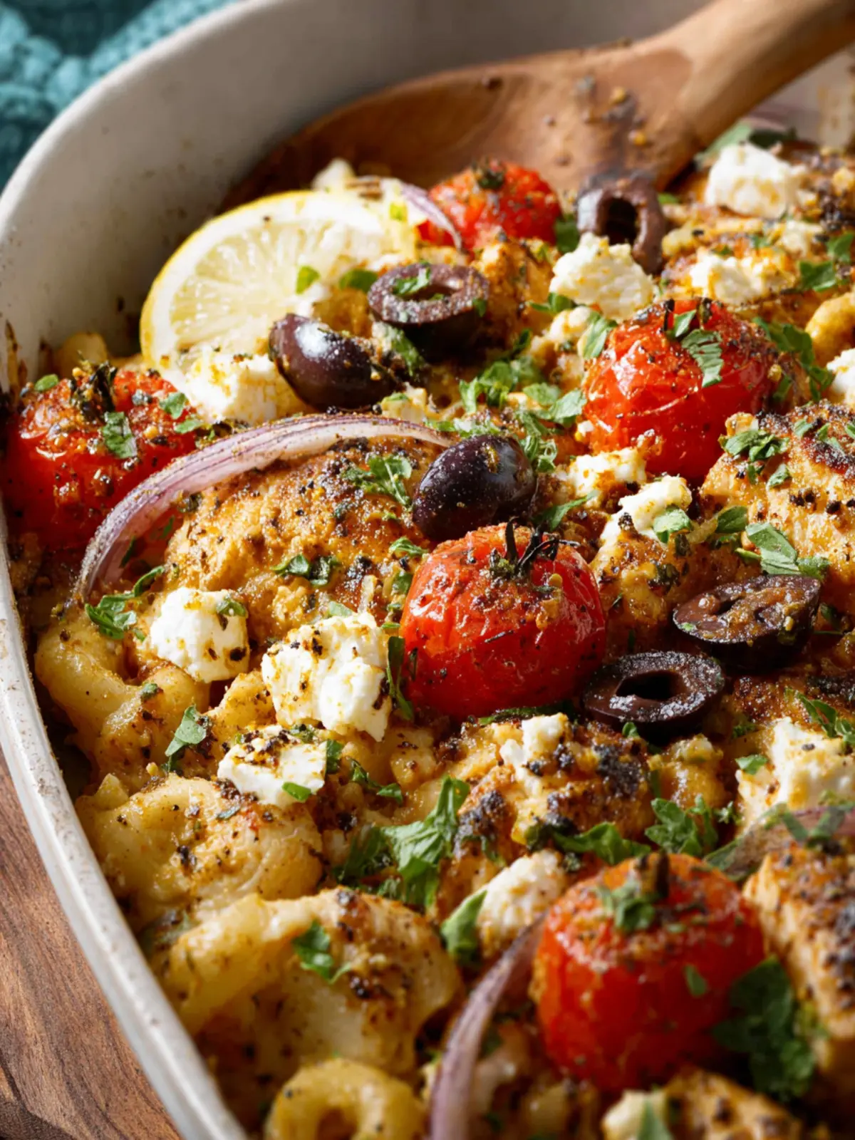 Mediterranean Chicken Feta Bake Third Image w0qjku