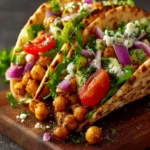 Mediterranean Chickpea Pita Tacos First Image