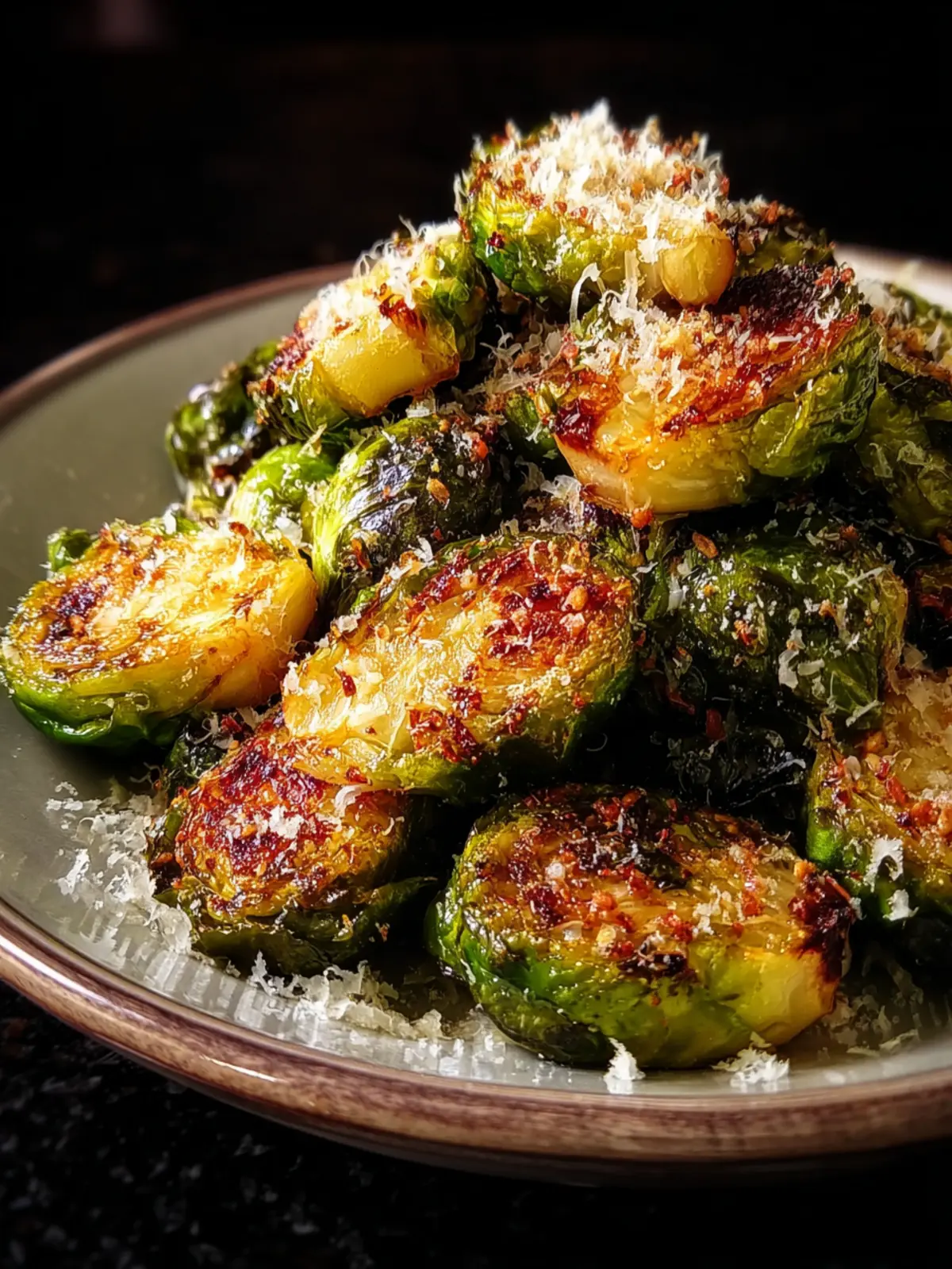 Oven Roasted Brussels Sprouts with Parmesan First Image