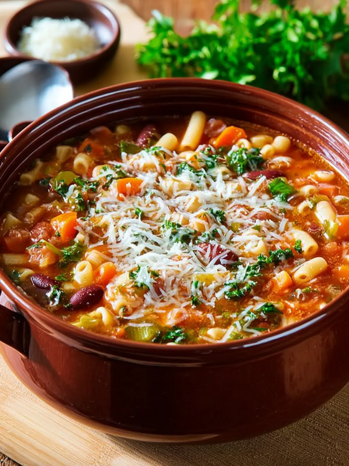 Pasta e Fagioli Soup: Comforting and Hearty Homemade Delight 8 Pasta e Fagioli Soup Fourth Image i8k7ja