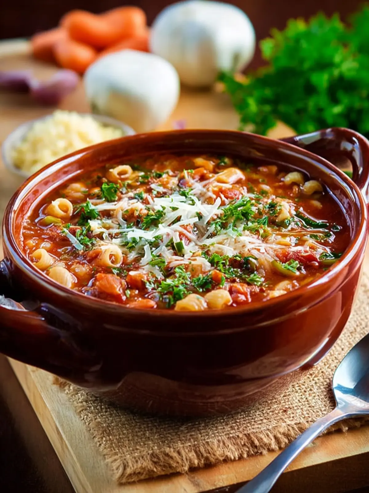 Pasta e Fagioli Soup: Comforting and Hearty Homemade Delight 7 Pasta e Fagioli Soup Third Image ygdk2a