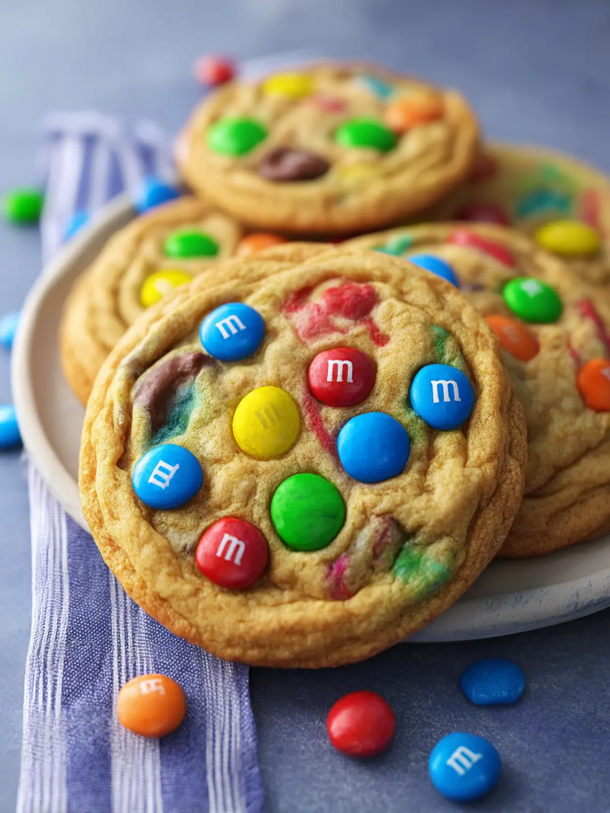 Soft M&M Cookies First Image