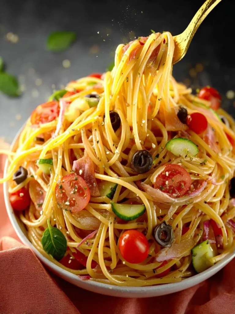 Spaghetti Salad with Italian Dressing First Image