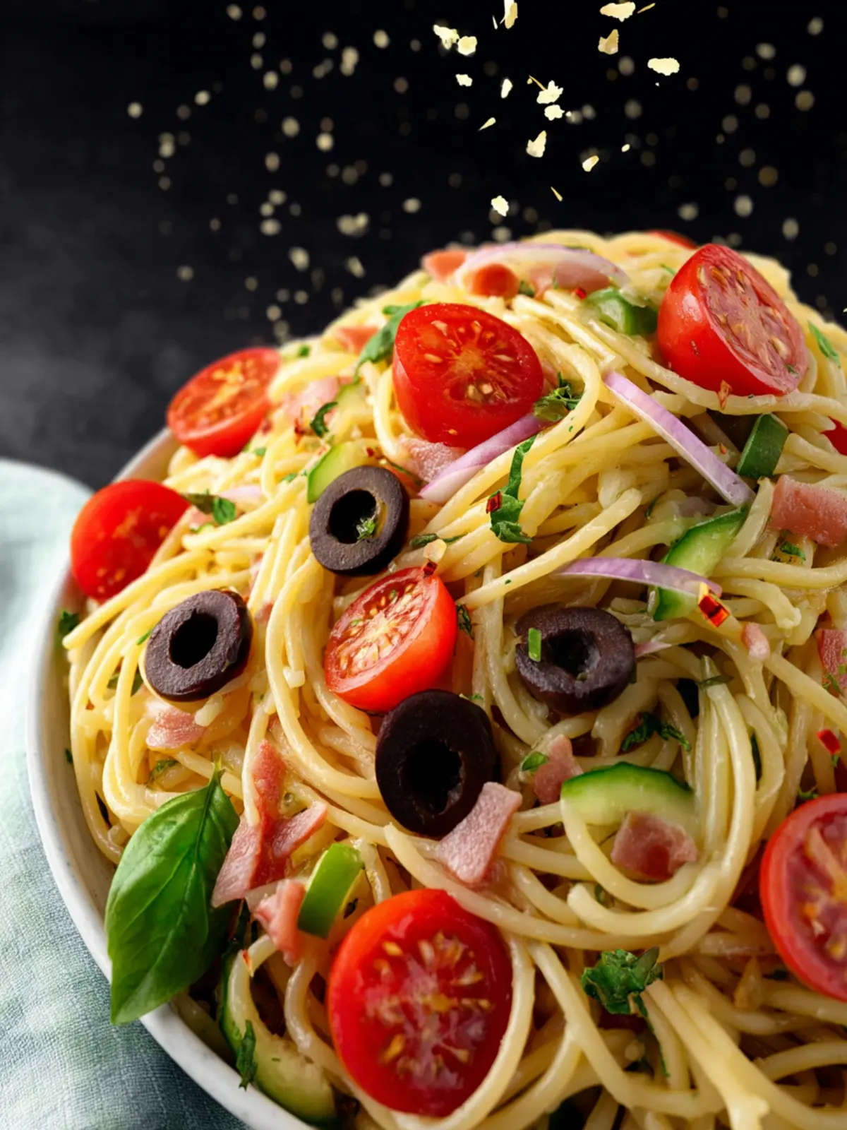 Spaghetti Salad with Italian Dressing Second Image hwar5f