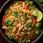 Thai Peanut Chicken Noodle Bowls First Image