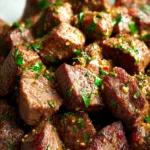 Air Fryer Garlic Butter Steak Bites First Image