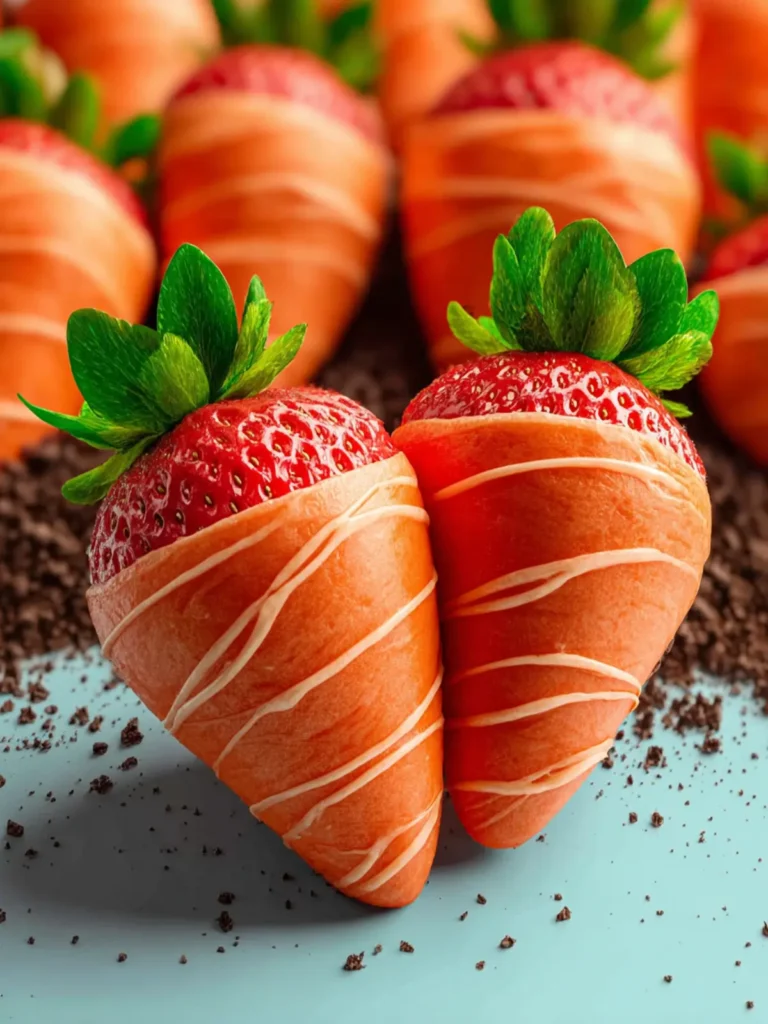 Easter carrot strawberries First Image