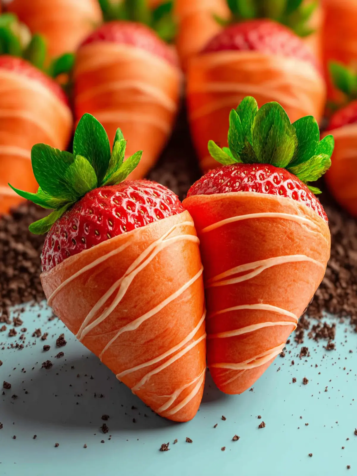 Easter carrot strawberries First Image