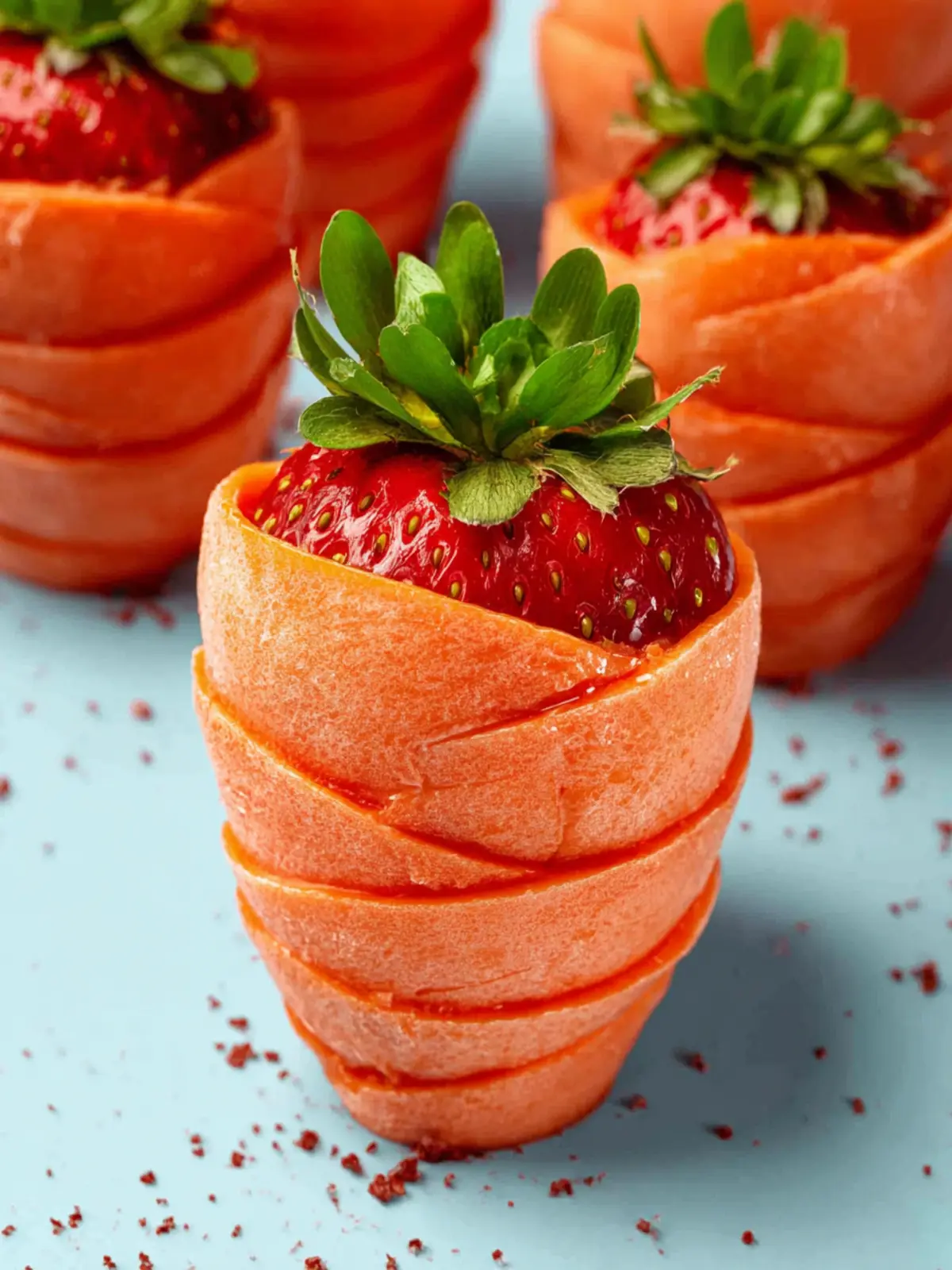 Easter carrot strawberries Third Image vamwgo