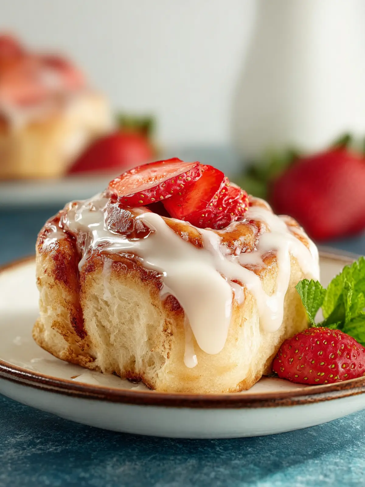 Strawberry Cinnamon Rolls First Image